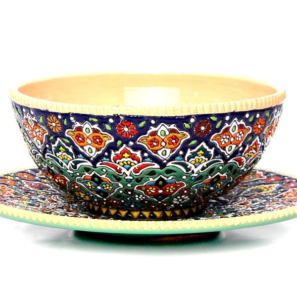 کاسه بشقاب سفالی